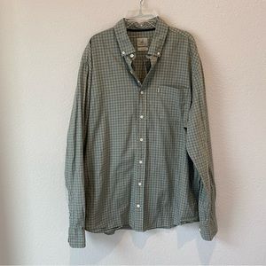 Johnnie O Hanging Out Plaid Button Front Top